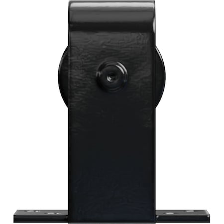 Ekena Millwork Premium J-Top Mount Roller Hanger w/ Bolts for Barn Door for 1 3/8" to 2 1/4" Doors, Black GB60010RBL